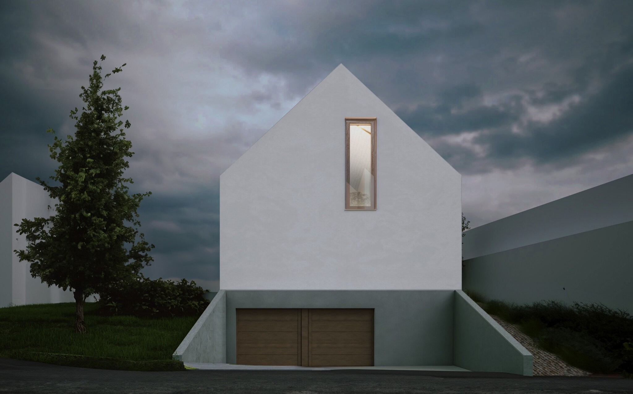 Haus F, Einfamilienhaus mit Fotoatelier