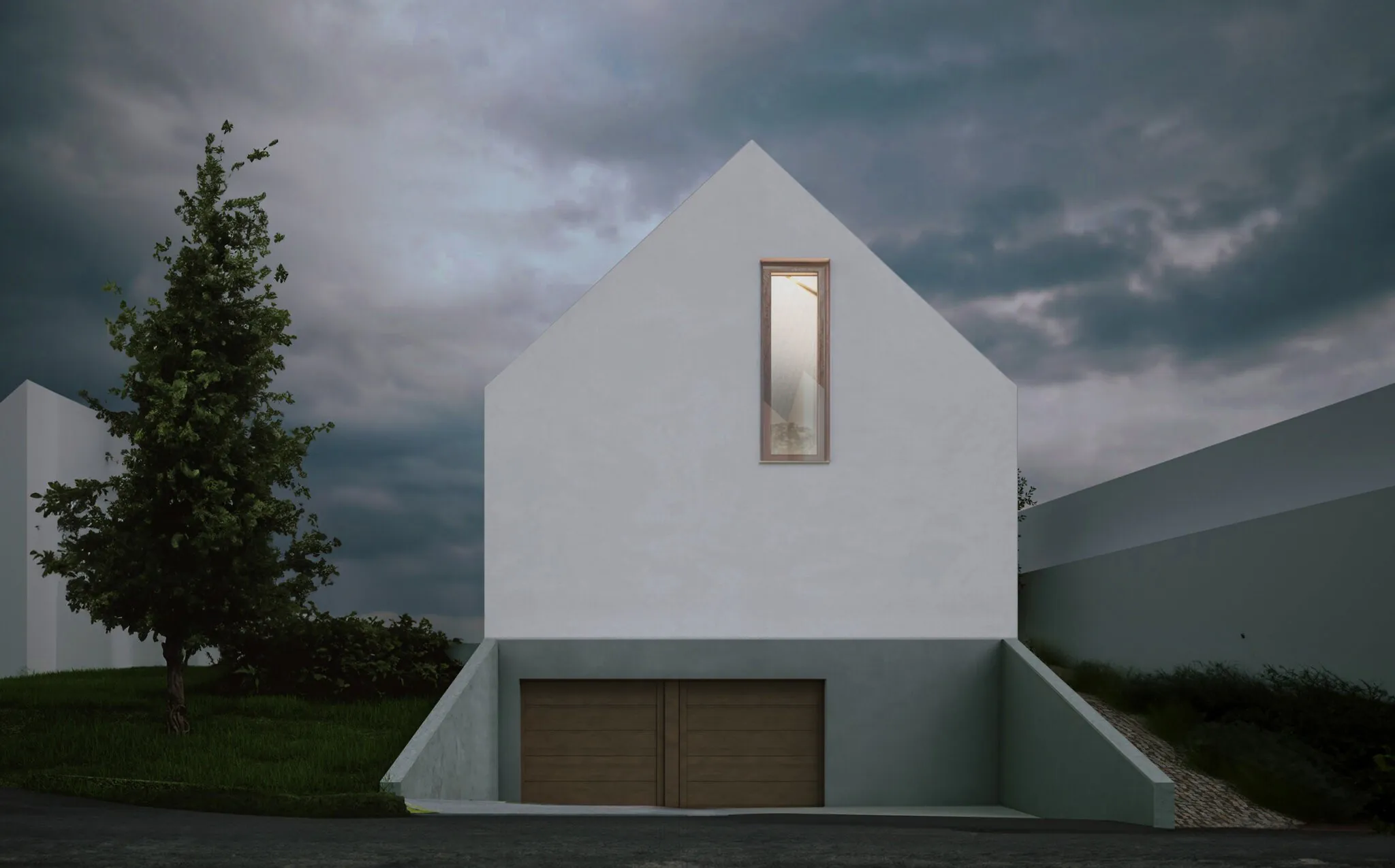 Haus F, Einfamilienhaus mit Fotoatelier